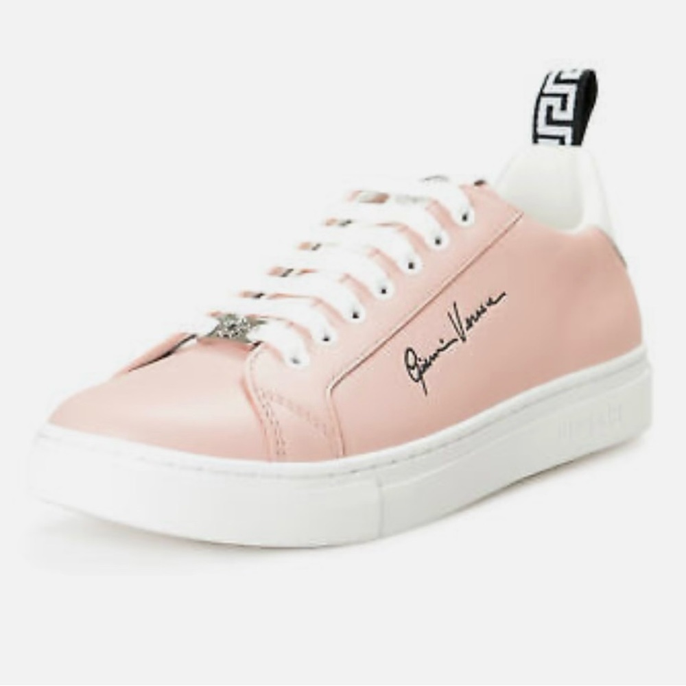Womens pink Versace sneakers size 7.5